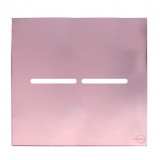 Placa p/ 2 Interruptores 4x4 - Novara Glass Ouro Rose